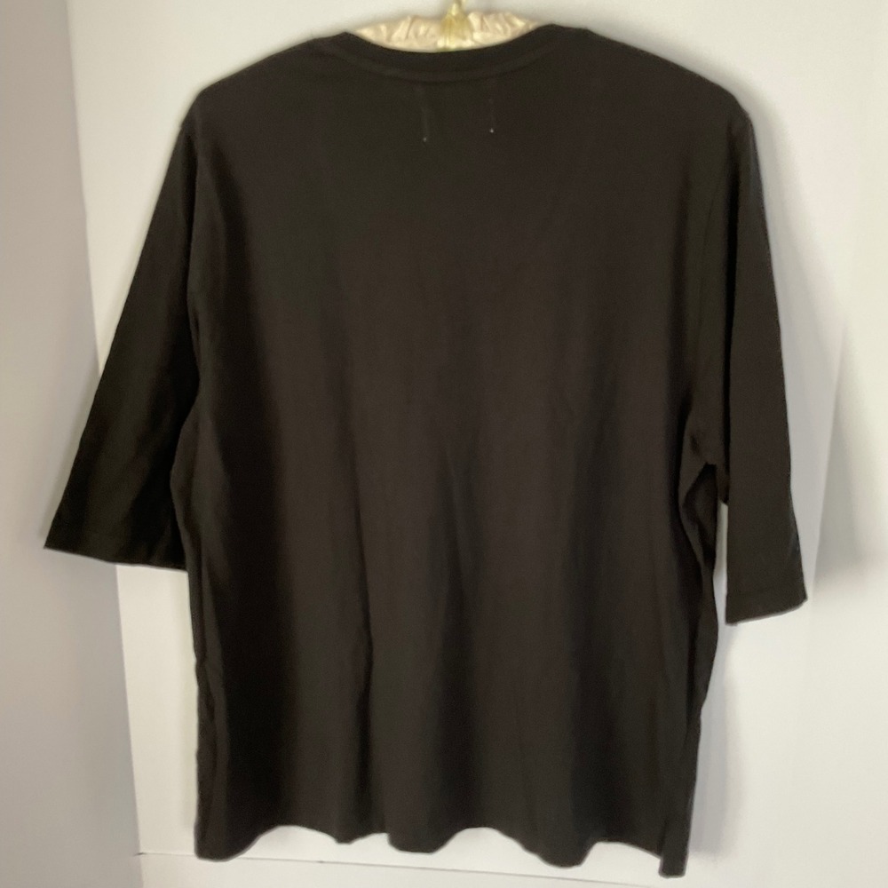 The Classic T-Shirt Company Black V-Neck Organic Cotton Tee XXL Made in USA - Picture 8 of 9